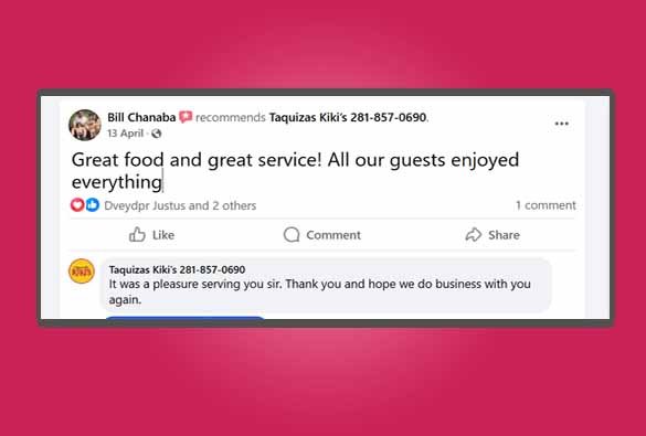 Mr. Mr. Bill Chanaba Reviews for Taquizas Kiki's